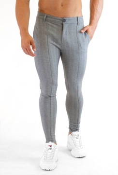 Мужские элегантные тканевые брюки ELASTIC Soft Karisto Grey, размер 30