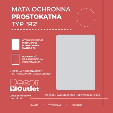 Защитный коврик для офиса Glow silver 100x70