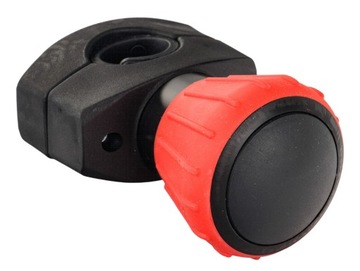 Gałka na kierownicę łożyskowana CZERWONA fi 52mm