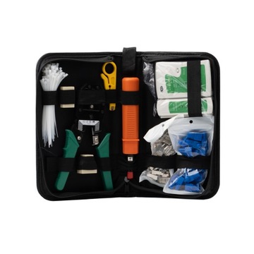 НАБОР ИЗ 146 СЕТЕВЫХ ИНСТРУМЕНТОВ СЕТЕВОЙ ТЕСТЕР RJ45 ОБЖИМНЫЙ ИНСТРУМЕНТ НОЖ KRONE CASE