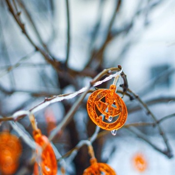 GIRLANDA LAMPKI DYNIE ŚWIECĄCE 20 LED WISZĄCE DEKORACJA UPIORNA HALLOWEEN