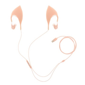 Słuchawki douszne Elf Earbuds Elf Ear Design Miękkie przewodowe słuchawki z interfejsem typu c