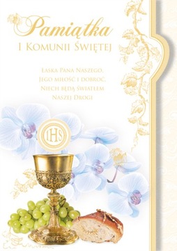 PAMIĄTKA PIERWSZEJ KOMUNII ŚW KARNET B6X WZÓR 8