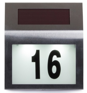 СОЛНЕЧНАЯ ПАНЛА СО СВЕТОДИОДНОЙ ПОДСВЕТКОЙ НОМЕРА ДОМА