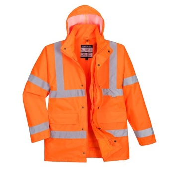 KURTKA OSTRZEGAWCZA 4W1 HI-VIS PORTWEST WYPRZ. M