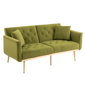SOFA AKSAMITNA COOLMORE, SOFA ACCENT, FOTEL Z METALOWYMI NOGAMI