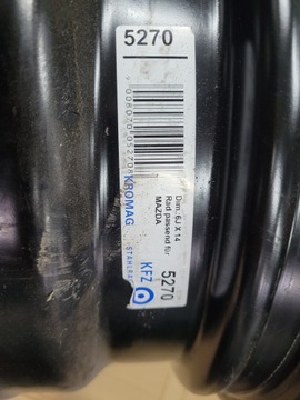 4× DISK OCELOVÝ 14 MAZDA 2 II 4X100 ET 45