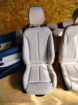 FOTELE KANAPA GRZANE BOCZKI M PAKIET BMW 3 F31 SKÓRA INDIVIDUAL HARMAN