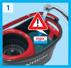 VILEDA SWIVEL MOP Легко отжимать и очищать TURBO