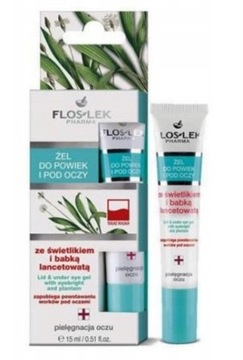 Flos-Lek żel świetlik z babką lancetowatą 15ml