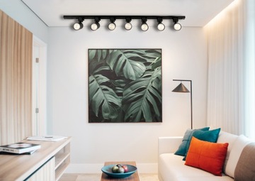 Комплект: Шинопровод 2м + 7 светодиодных ламп GU10.