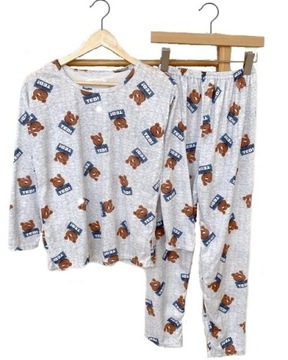 Piżama damska DWUCZĘŚCIOWA spodnie bluzka L (K206)