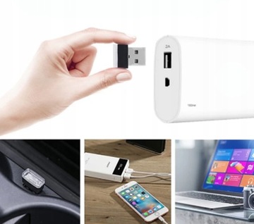 LAMPA AUTOMOBILNÍ USB 5V 0,034W MINI ČERVENÁ