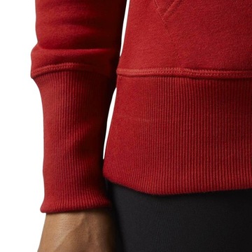 Bluza sportowa Reebok CrossFit Script Hoody slim damska dresowa z kapturem