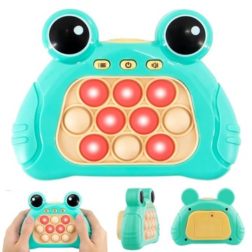 GRA POP IT DLA DZIECI 3–12 lat ŻABA KLIKUŚ (SPEED PUSH GAME) PREZENT