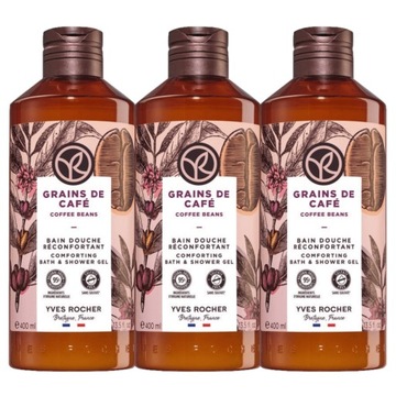 3x Żel pod prysznic i do kąpieli Ziarna kawy YVES ROCHER 400ml