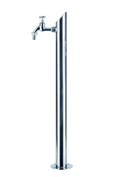 KRAN HYDRANT OGRODOWY 70 CM INOX SŁUPEK.