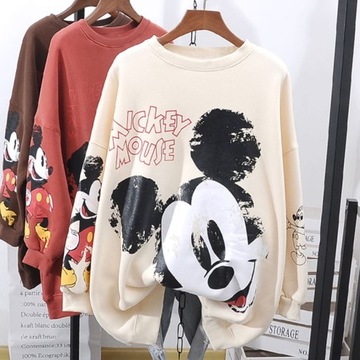 Disney Women Hoodie Mickey Mouse Letter Printing C