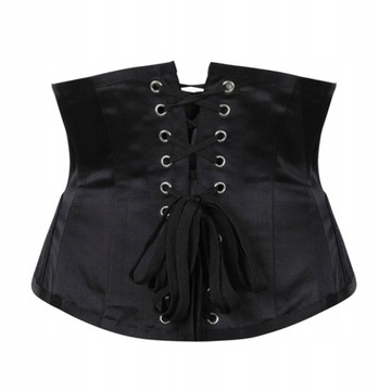 Wyszczuplający pas Gorset czarny wiązany UNDERBUST