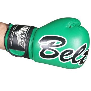 BELTOR VICTOUS RĘKAWICE BOKSERSKIE TRENINGOWE ZIELONE 10OZ
