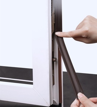 Лента уплотнительная для окон 4м Коричневая