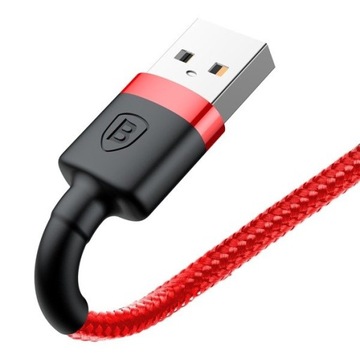 КАБЕЛЬ BASEUS STRONG USB ДЛЯ LIGHTNING IPHONE IPAD ПЛЕТЕННЫЙ КАБЕЛЬ 2.4A 0.5M