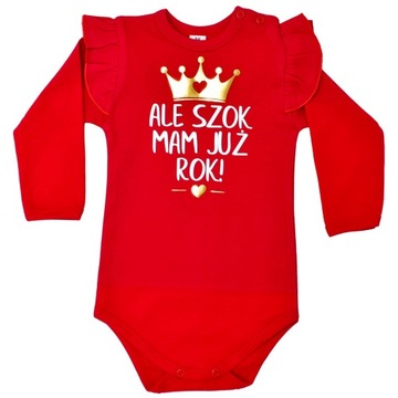 Body dziecięce z falbanką Ale szok mam już rok 86
