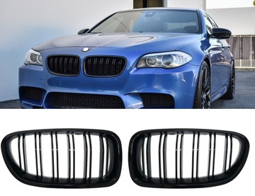 BMW F10 F11 GRILL NERKI M5 CZARNY POŁYSK 2010-2017