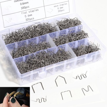 zszywki do zgrzewarki plastiku 6 typów 1800SZT+ Etui