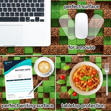 mata ochronna na biurko z ikea 120x60 jak minecraft