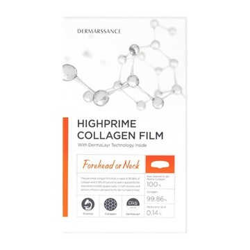 DERMARSSANCE Highprime Collagen Film Forehead or Neck płatki kolagenowe na