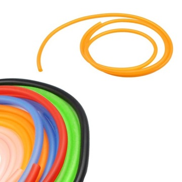 Шланг топливопроводный силиконовый, цвет 5-6 мм, БЕЛЫЙ