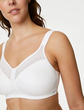 Śliczny biustonosz M&S 8000 UK 42DD EUR 95E 47% cotton