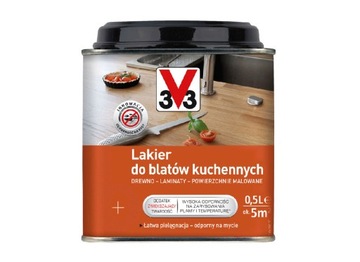 3V3 LAKIER DO BLATÓW KUCHENNYCH 0.5L bezbarwny V33