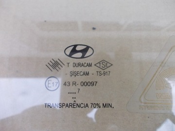 SKLO (OKNO) DVEŘE PRAVÝ PŘEDNÍ HYUNDAI ACCENT III 08- 5