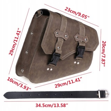 СУМКА БОКОВАЯ МОТОЦИКЛА ПРАВАЯ 29x10x29см