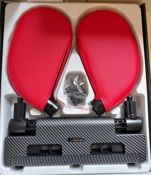 Zagłówek SAMOCHODOWY UCHWYT kształt U CZERWONY