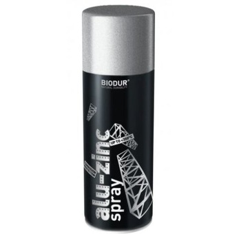 SPRAY SPREJ ALUMINIUM OCYNK ALU-ZINC BIODUR SZYBKOSCHNĄCY LAKIER 400ML