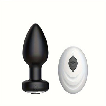 1pc Wireless Remote Control Anal Plug Vibrator, Unisex Anal Plug Set