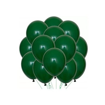 BALONY LATEKSOWE 25CM CIEMNO ZIELONE 100SZT