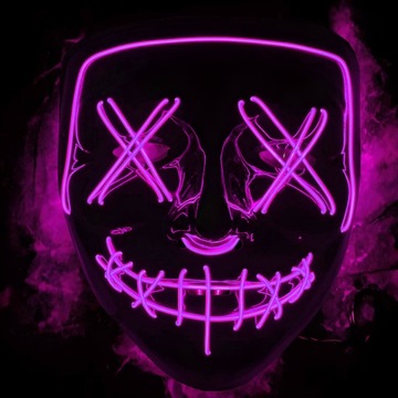 СВЕТЯЩАЯСЯ СВЕТОДИОДНАЯ МАСКА ЧИСТКА ХЭЛЛОУИН ДИСЦИПЛИНА ФАНТОМ КОСТЮМ для концерта