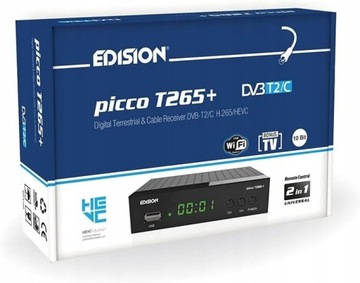 Tuner DVB-T2 Edision Picco T265+ 15E219