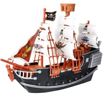 ПИРАТСКИЙ КОРАБЛЬ ПИРАТСКАЯ ЛОДКА + ФИГУРКИ