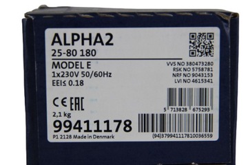 Насос GRUNDFOS ALPHA2 25-80 180 AUTOADAPT