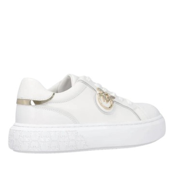 PINKO - Sneakersy Yoko z plakietką Love Birds White 41