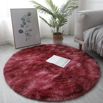 DYWAN OKRĄGŁY ŚREDNICA 120 CM MIĘKKI PLUSZOWY