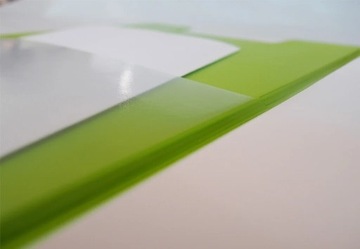 Открывающийся блокнот с зажимом для письма, планшет А4 СВЕТЛО-ЗЕЛЕНЫЙ MAUL