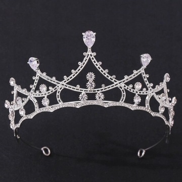 Rhinestone Pałąk Nakrycia Głowy na Wesele Tia