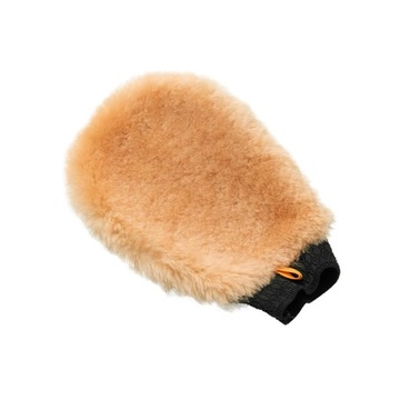 Rękawica z OWCZEJ WEŁNY do mycia polerowania samochodu auta PROFESJONALNA