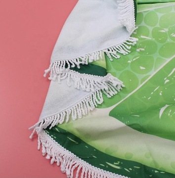 Ręcznik PLAŻOWY OKRĄGŁY wzory 150cm SUPER JAKOŚĆ!